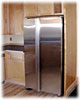 Stainless steel fridge